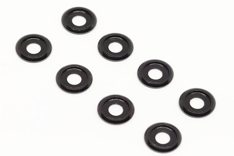 BE6312B 3mm Button/Cap Screw Aluminium Anodised Washers Black