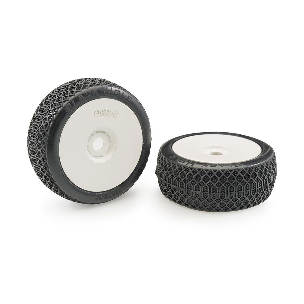 Matrix Blackhole Clay Ultra Soft 1:8 Buggy Pre-glued White Wheels (2)
