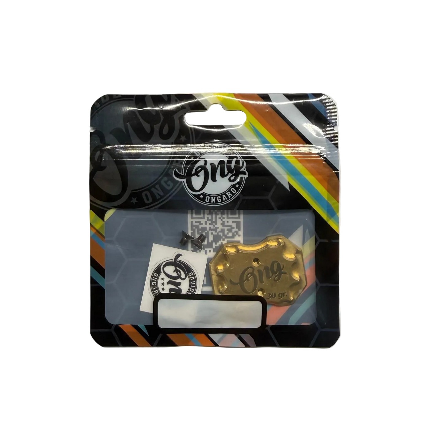 ONG 30 gram Brass Rear Chassis Weight