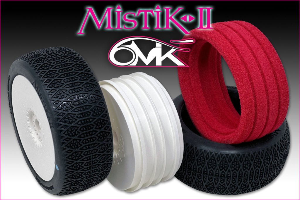 6MIK Mistik 2.0 Purple Complete with 6MIK White Wheel and Foam (2) Pair