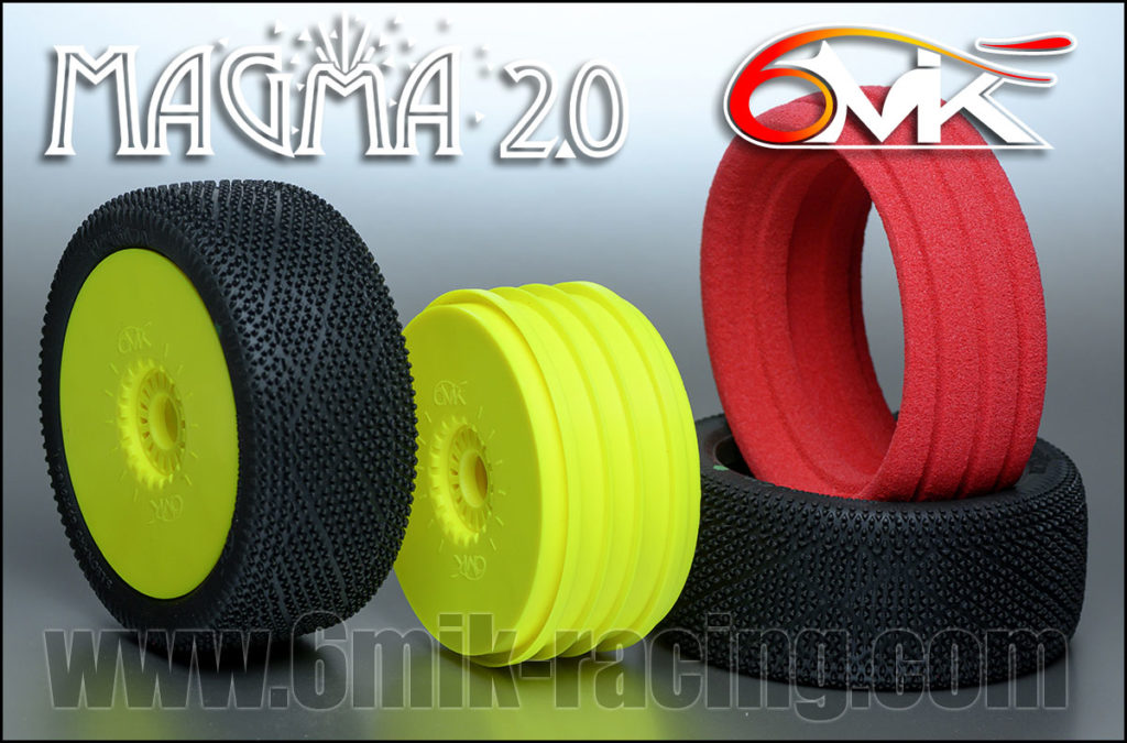 6MIK Magma Purple Complete with 6MIK Yellow Wheel and Foam (2) Pair