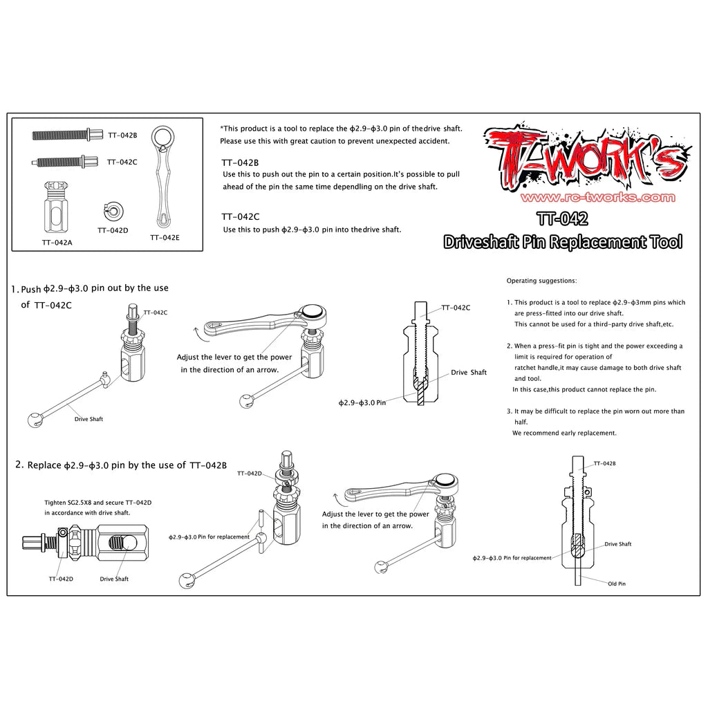 Driveshaft Pin Replacement Tool