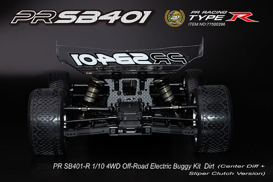 PR Racing PR SB401-R 1/10 4WD Off-Road Electric Buggy Kit Dirt (Center Diff + Slipper Clutch Version) - 77500296
