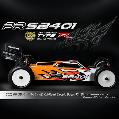 PR Racing PR SB401-R 1/10 4WD Off-Road Electric Buggy Kit  Dirt (Center Diff + Slipper Clutch Version) - 77500296