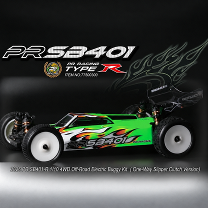PR Racing SB401-R 1/10 4WD Off-Road Electric Buggy Kit Carpet ( One-Way Slipper Clutch Version) - 77500300