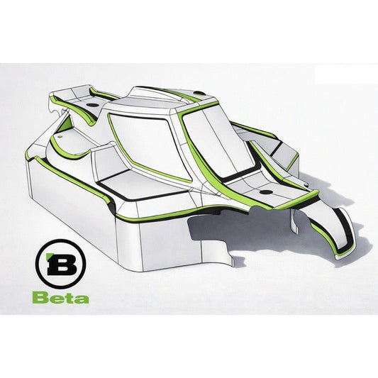 BE1046 BETA DF High Downforce 1/8 Body for Agama N2/N2E - 1
