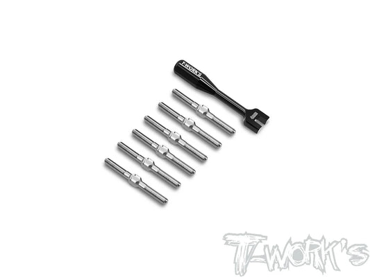 T-Works TB-340 64 Titanium Turnbuckle Set (For PR B10R)