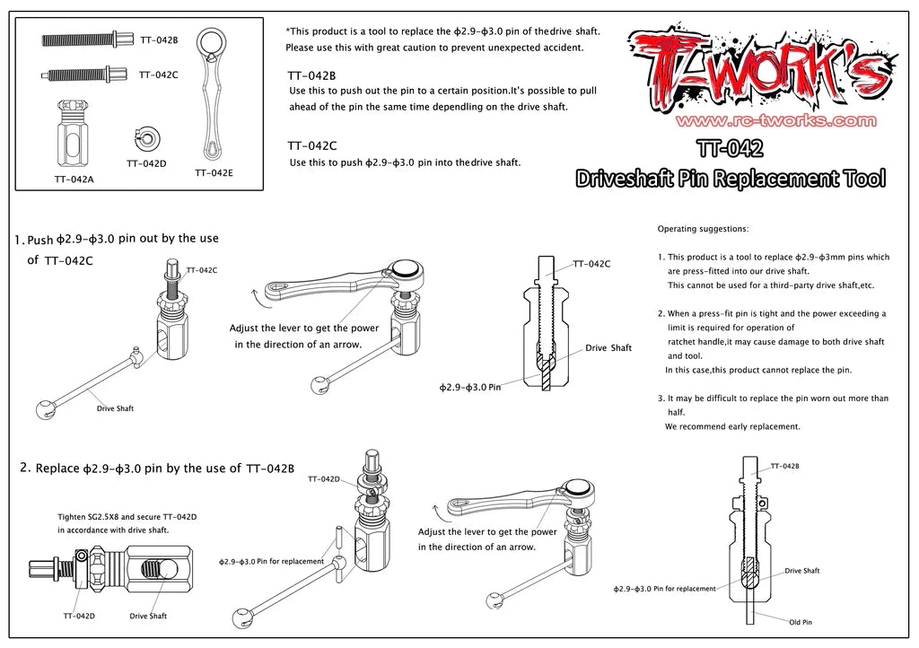 Driveshaft Pin Replacement Tool