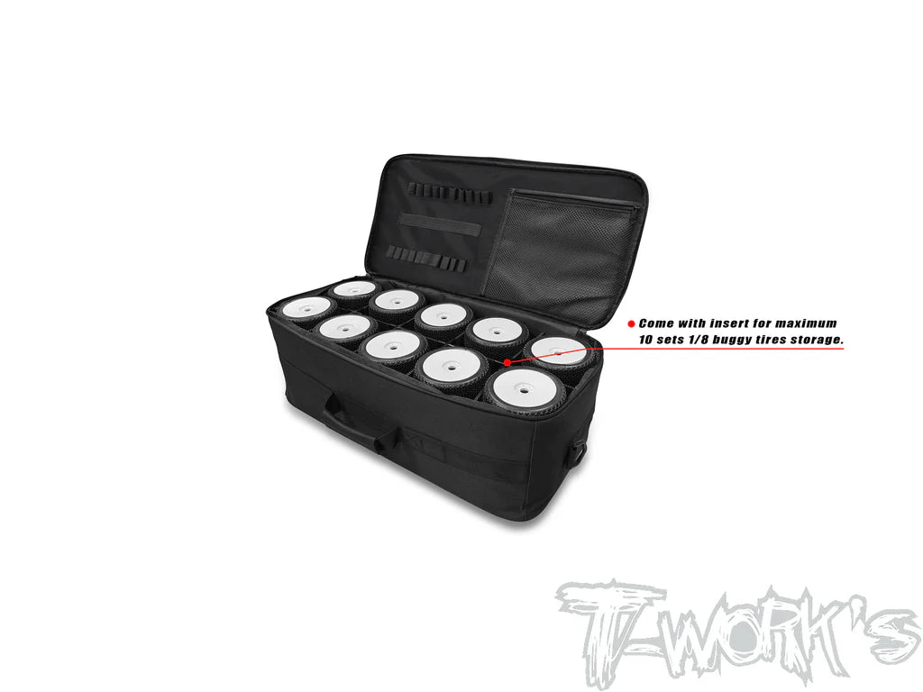 T-Works 1/8 Buggy Tire Carry Bag (10 Sets)
