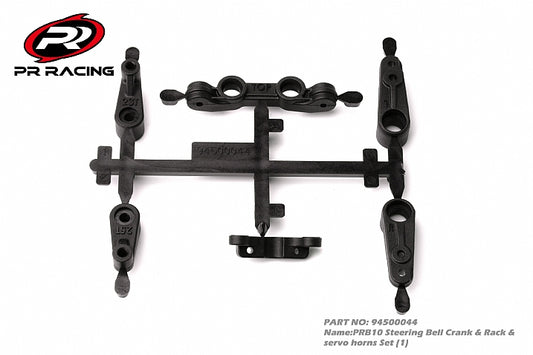 PRB10 Steering Bell Crank & Rack & servo horns Set (1) - 94500044