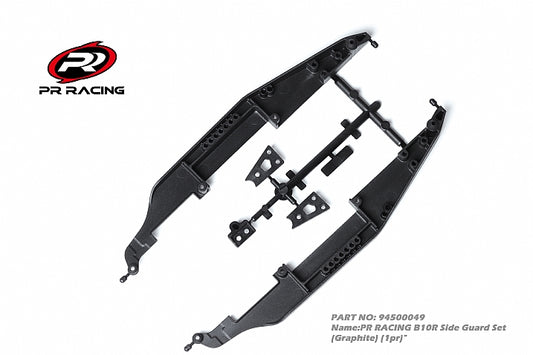 PR RACING B10R Side Guard Set (Graphite) (1pr) - 94500049