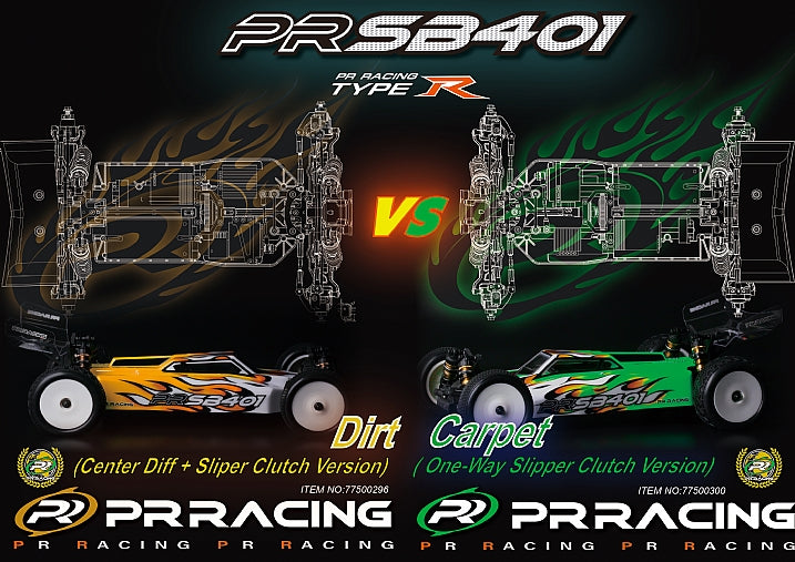 PR Racing PR SB401-R 1/10 4WD Off-Road Electric Buggy Kit  Dirt (Center Diff + Slipper Clutch Version) - 77500296