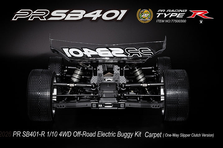 PR Racing SB401-R 1/10 4WD Off-Road Electric Buggy Kit Carpet ( One-Way Slipper Clutch Version) - 77500300