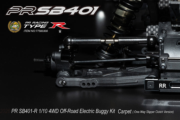 PR Racing SB401-R 1/10 4WD Off-Road Electric Buggy Kit Carpet ( One-Way Slipper Clutch Version) - 77500300