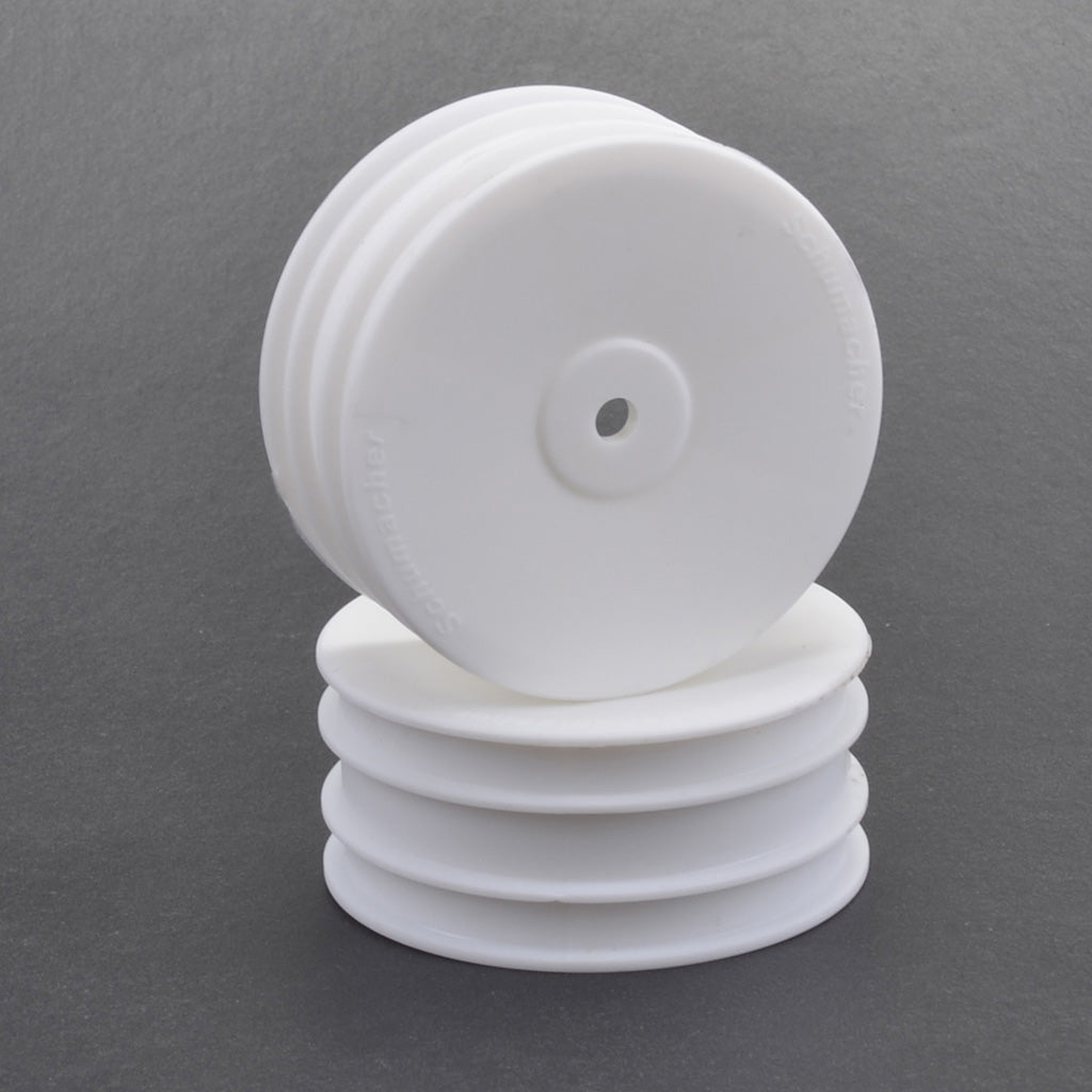 Schumacher 1/10 Wheel Hex Front - White - 4wd - (2)