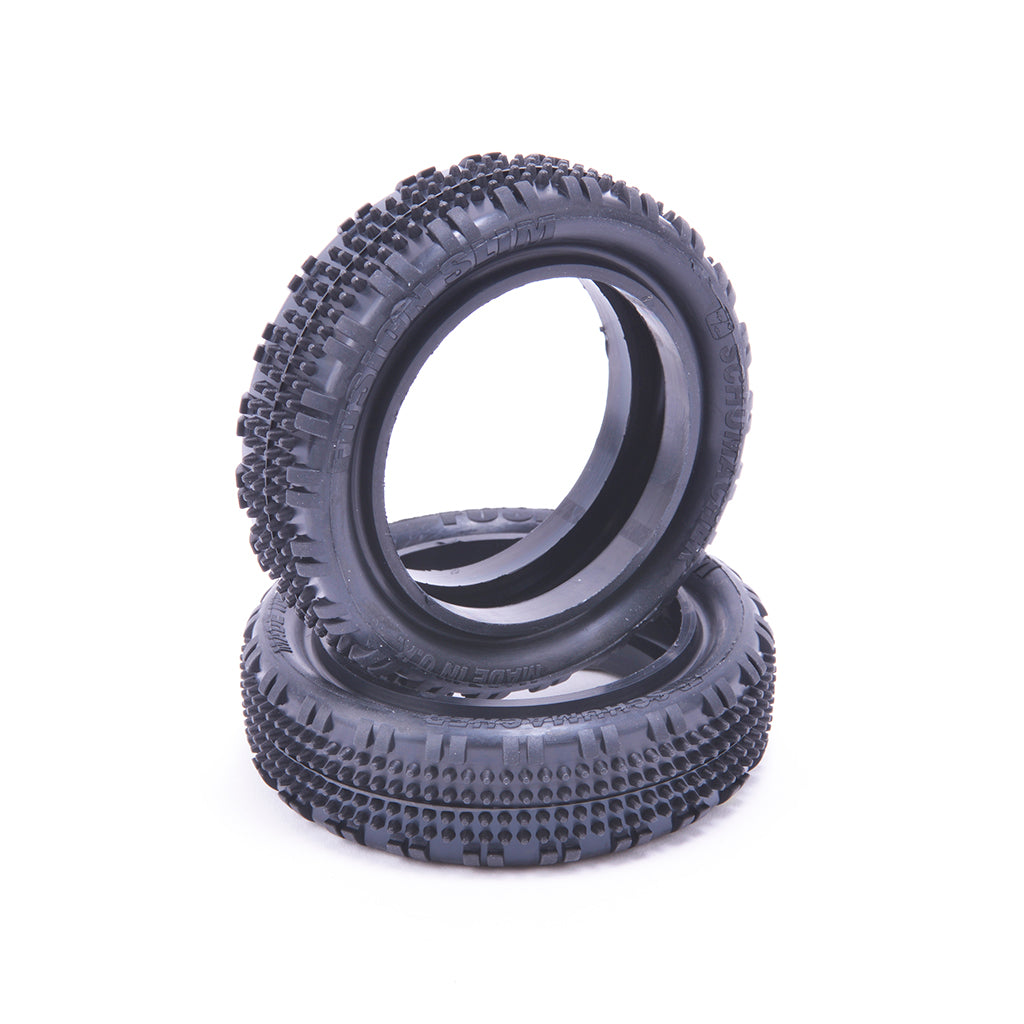Schumacher Fusion Slim - 1/10 2WD Tyres - Front - Yellow - (2)